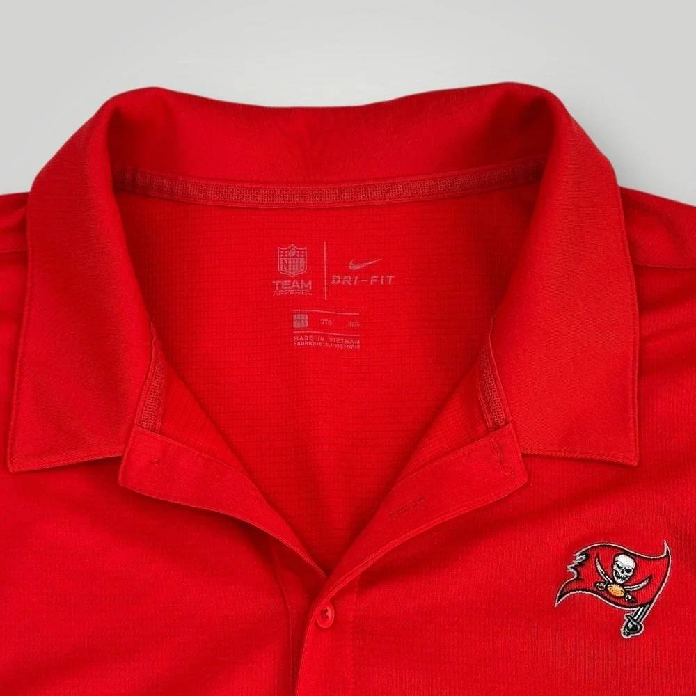 Tampa Bay Buccaneers Nike NFL On Field Dri-Fit‎ Polo Men's 3XL Red Short Sleeves